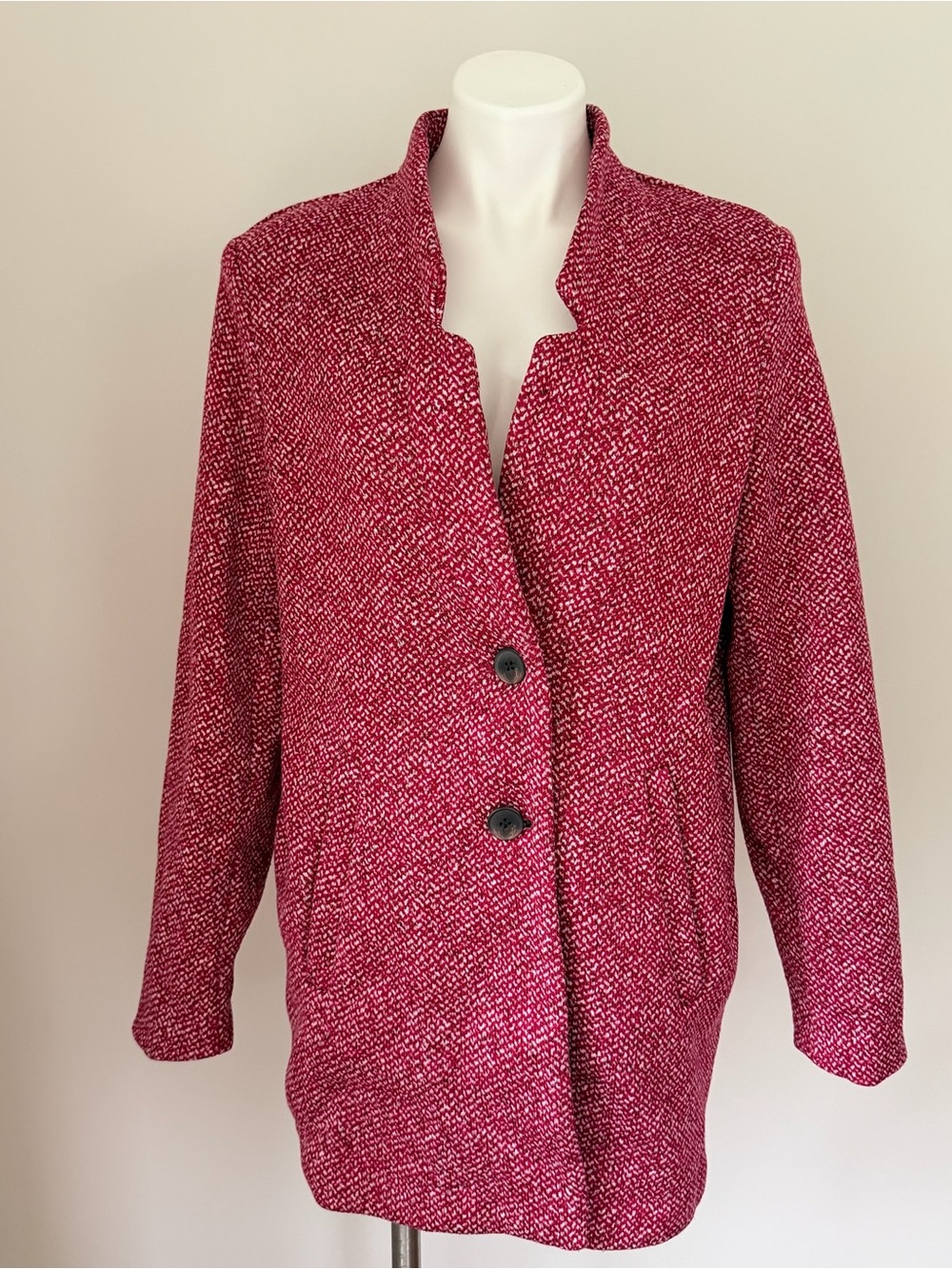 Old Navy Pink and Red Pattered Coat